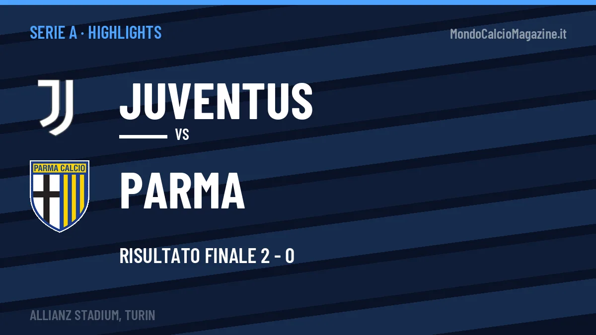 Highlights Juventus-Parma: gol e sintesi della partita (2-0)