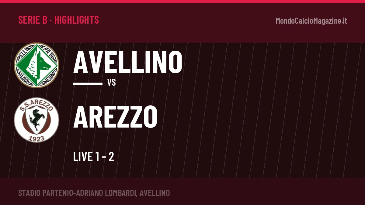 Rivedi Avellino-Arezzo: highlights, gol e momenti chiave della partita