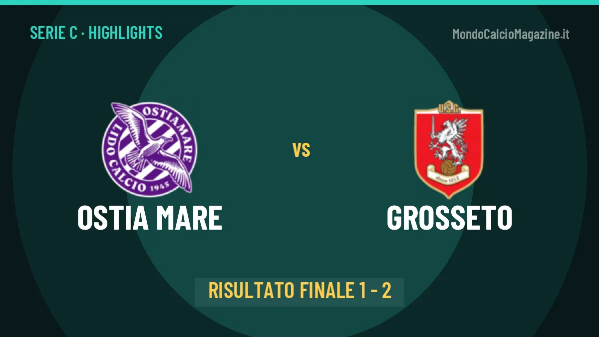 Ostia Mare-Grosseto 1-2: highlights, video, azioni e gol del match