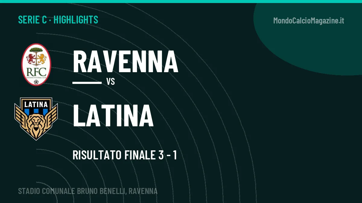 Video Ravenna-Latina: highlights e gol della partita di Serie C