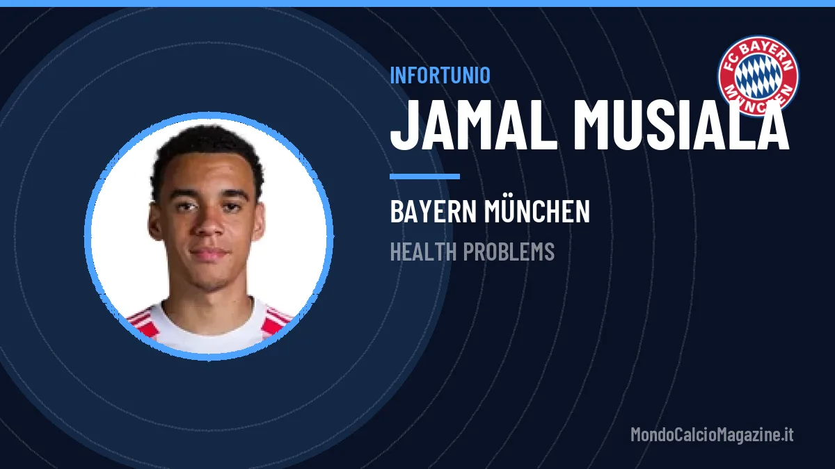 Stop per Musiala: health problems per il centrocampista del Bayern München
