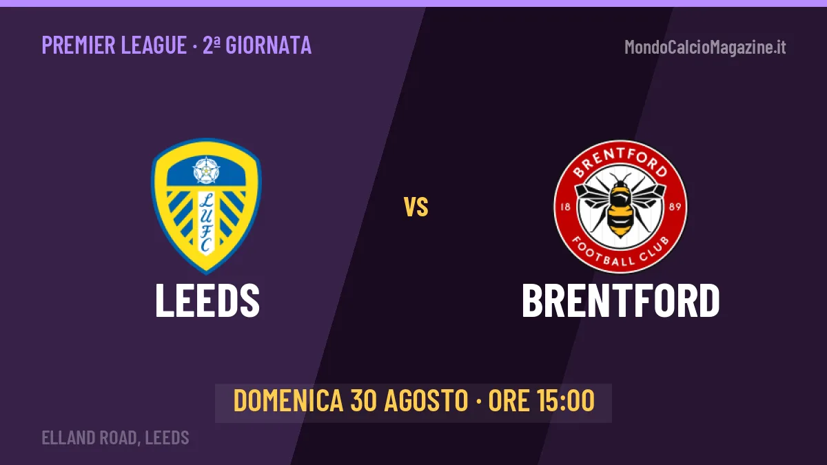 Probabili formazioni Leeds Brentford: chi gioca, quote e pronostico