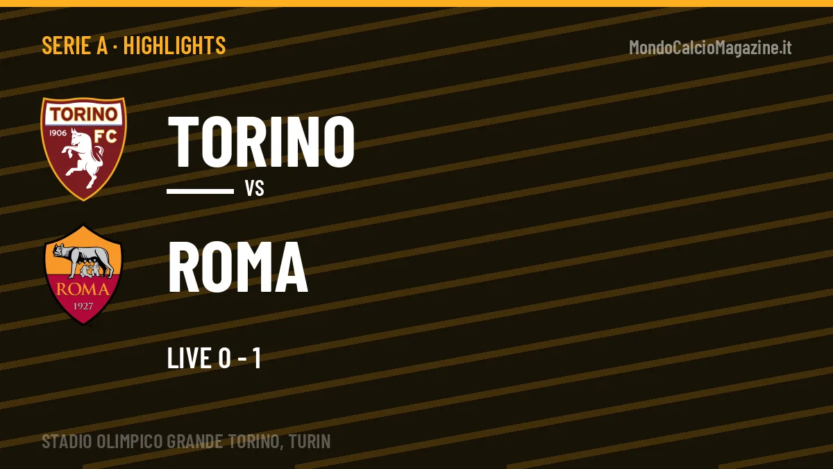 Highlights Torino-Roma: gol e sintesi della partita