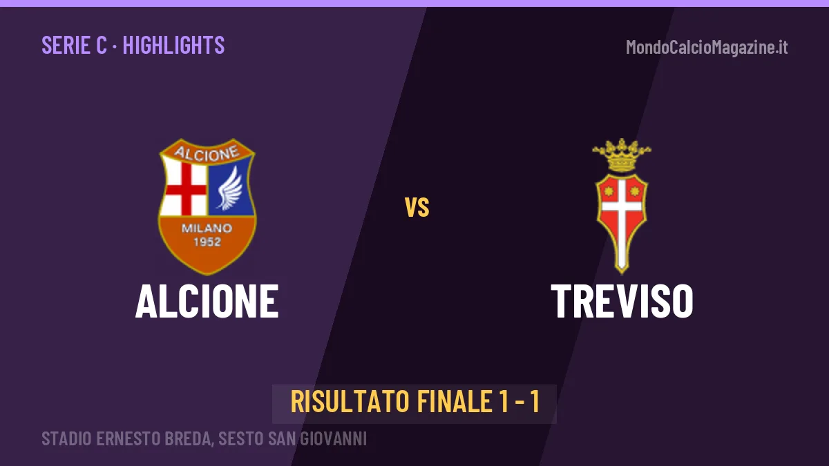 Alcione-Treviso 1-1: highlights, video, azioni e gol del match
