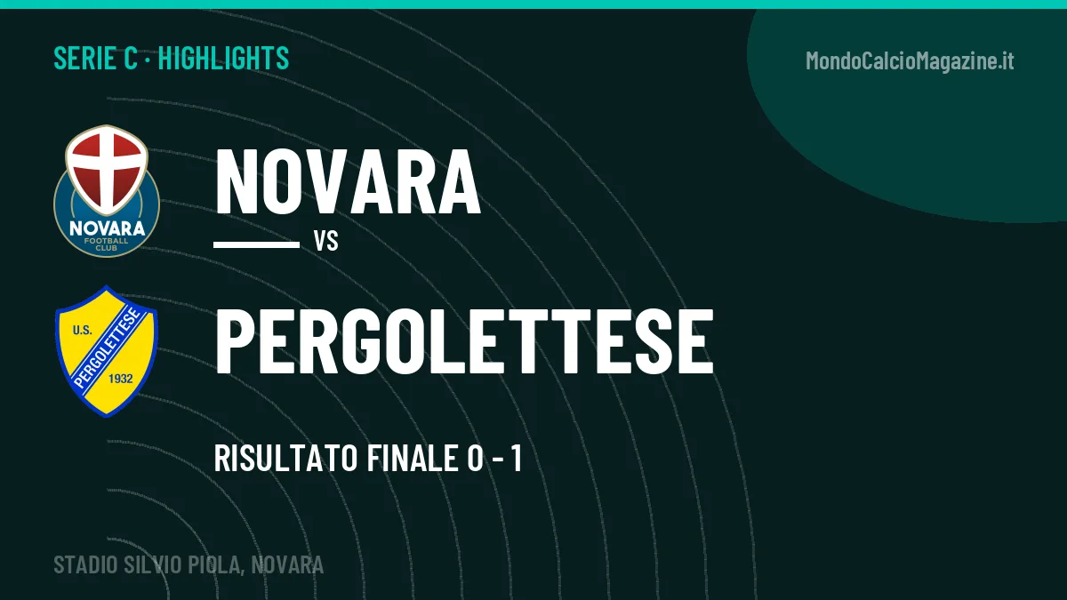 Video Novara-Pergolettese: highlights e gol della partita di Serie C
