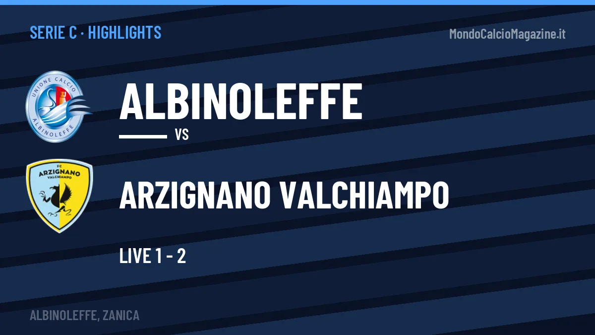 Highlights e gol Albinoleffe-Arzignano Valchiampo: la sintesi della 5ª giornata