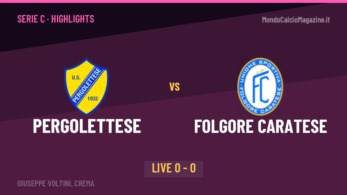 Pergolettese-Folgore Caratese, gli highlights: tutti i gol in video
