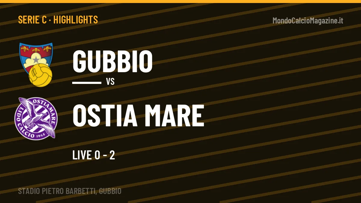 Gol e highlights di Gubbio-Ostia Mare: guarda la sintesi