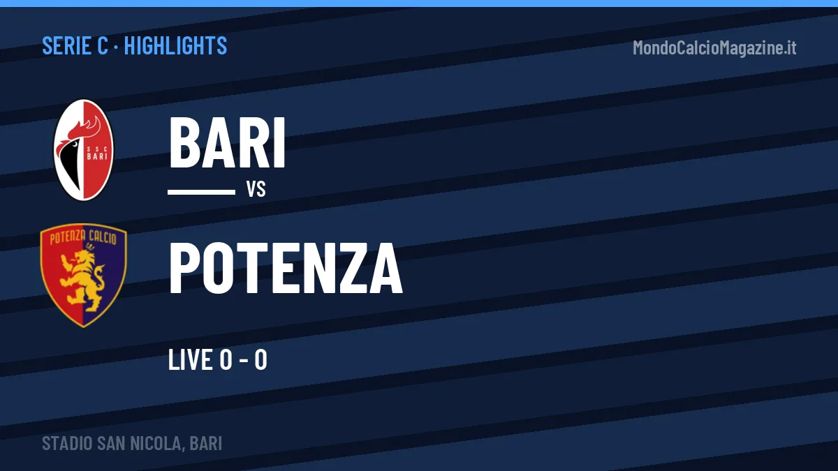 Highlights Serie C: Bari-Potenza in video