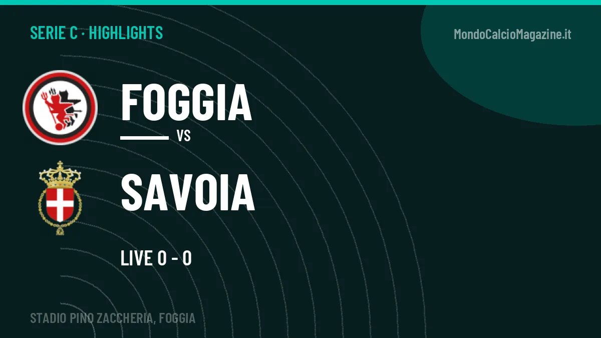 Gol e highlights di Foggia-Savoia: guarda la sintesi
