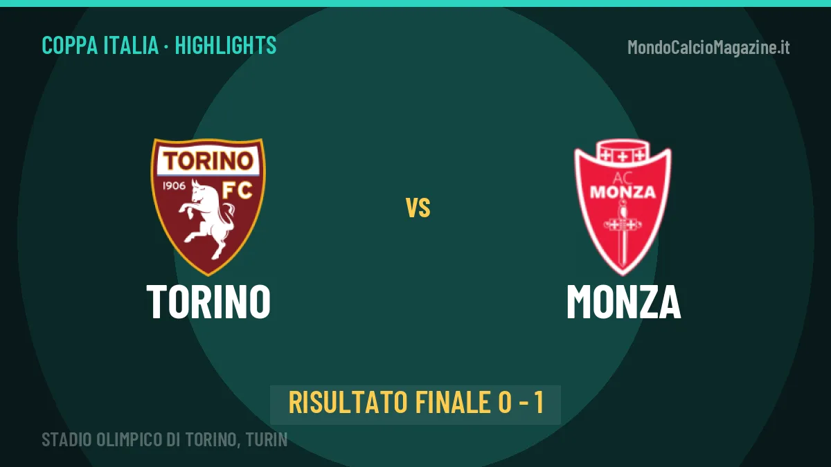 Torino-Monza 0-1, gli highlights: tutti i gol in video
