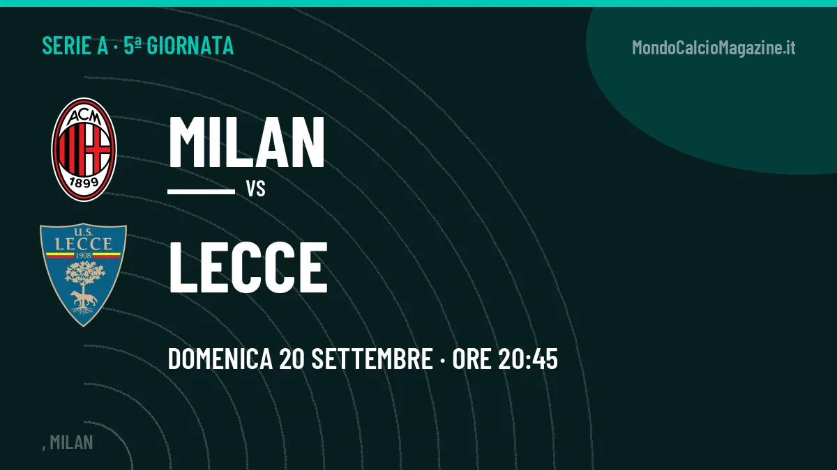 Milan-Lecce, Serie A: probabili formazioni, quote e dove vedere la partita in TV e streaming