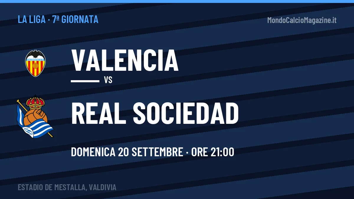 Probabili formazioni Valencia Real Sociedad: chi gioca, quote e pronostico