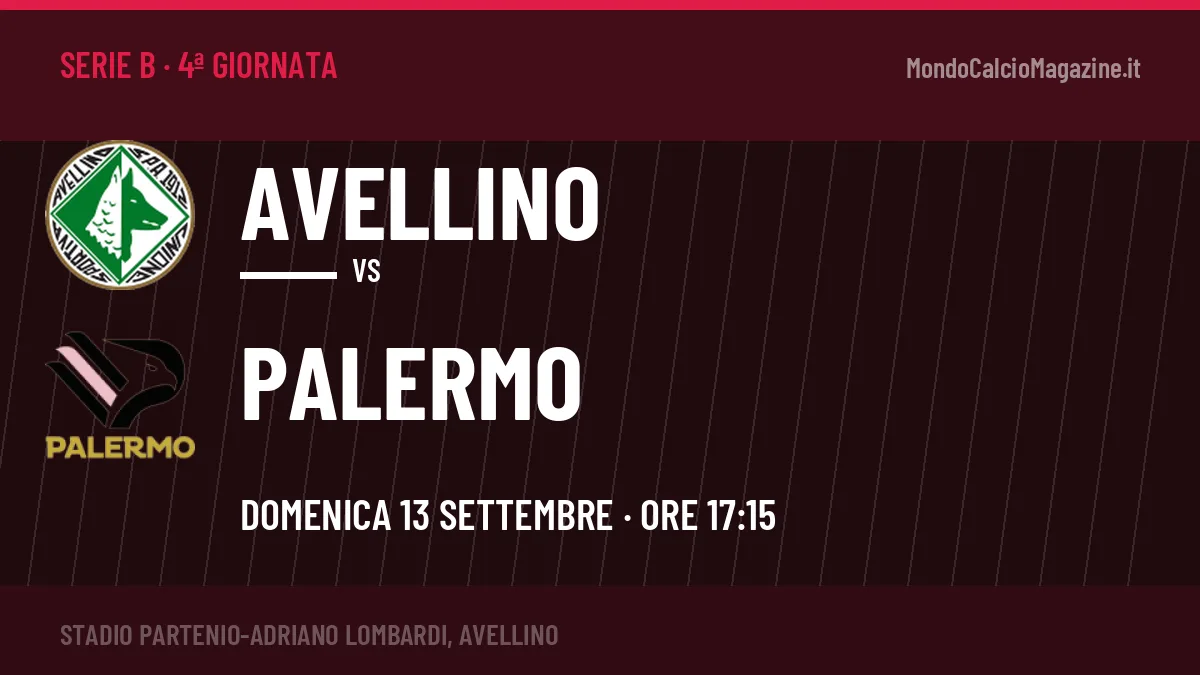 Pronostico Avellino Palermo: quote, precedenti e come arrivano le due squadre