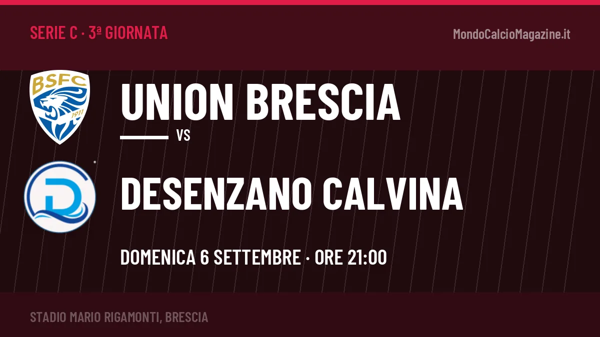 Pronostico Union Brescia Desenzano Calvina: quote, precedenti e come arrivano le due squadre