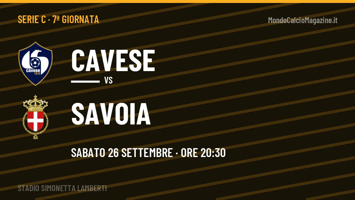 Quote Cavese Savoia e pronostico: cosa dicono i bookmaker e dove vederla