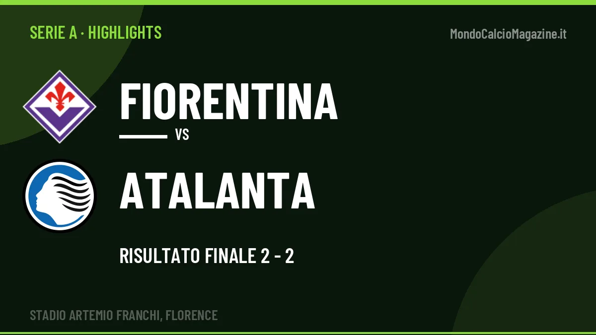 Rivedi Fiorentina-Atalanta: highlights, gol e momenti chiave della partita