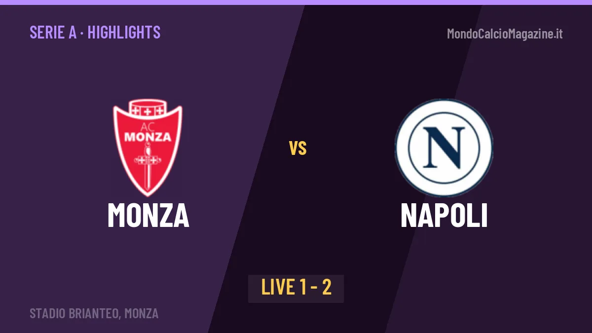 Monza-Napoli: highlights, video, azioni e gol del match