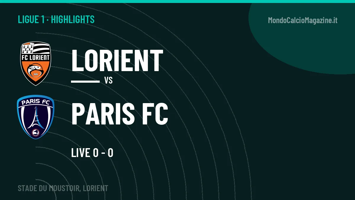 Highlights Lorient-Paris FC: gol e sintesi della partita