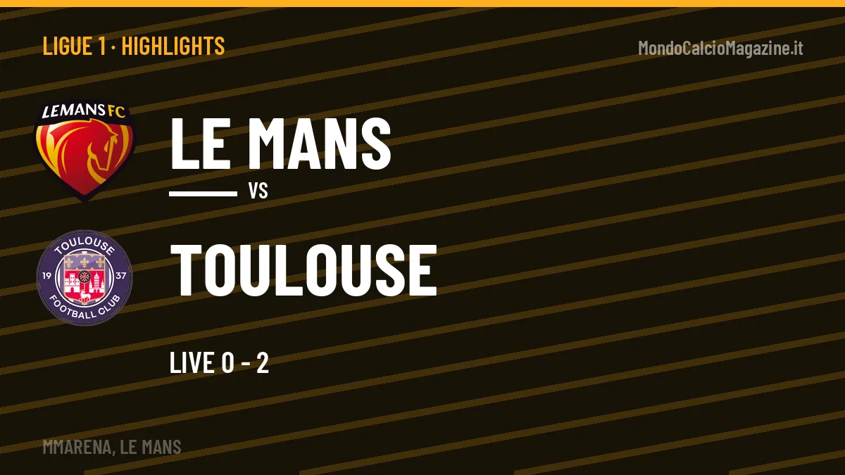 Rivedi Le Mans-Toulouse: highlights, gol e momenti chiave della partita