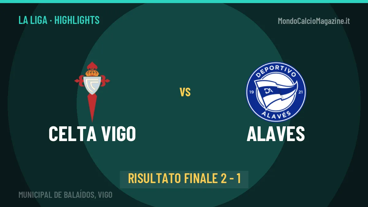 Celta Vigo-Alaves, sintesi e gol: gli highlights di La Liga