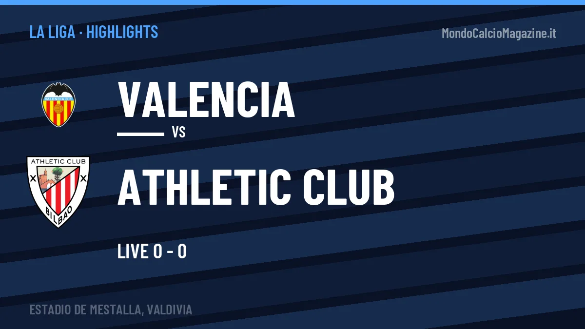 Gol e highlights di Valencia-Athletic Club: guarda la sintesi