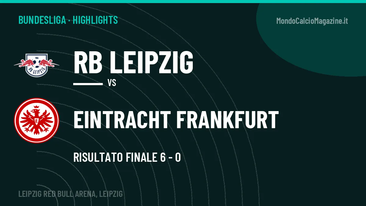 Rivedi RB Leipzig-Eintracht Frankfurt: highlights, gol e momenti chiave della partita