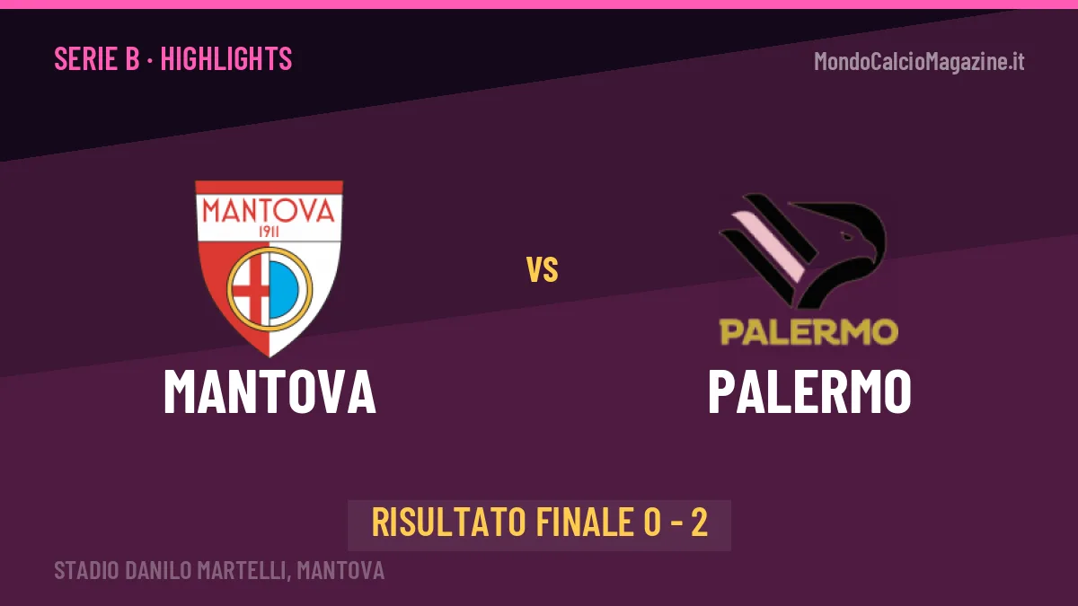 Mantova-Palermo 0-2, gli highlights: tutti i gol in video