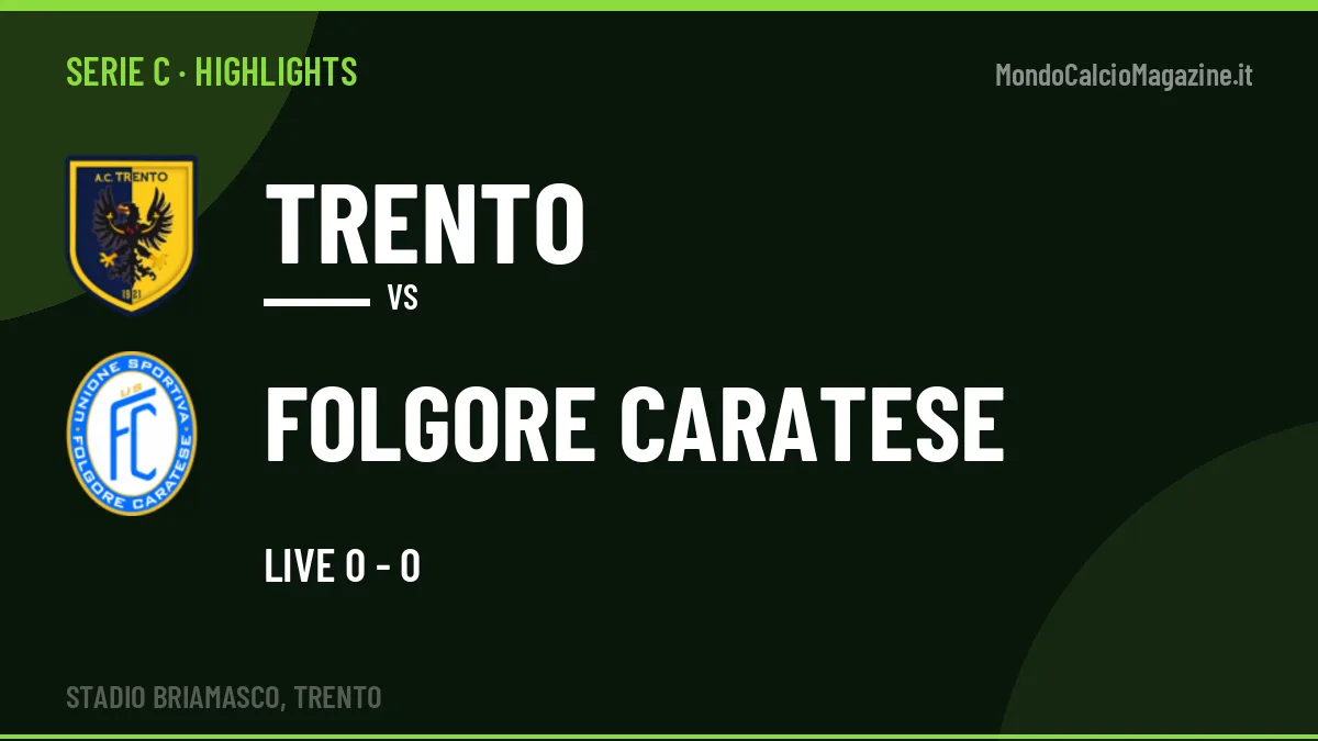 Highlights e gol Trento-Folgore Caratese: la sintesi della 9ª giornata
