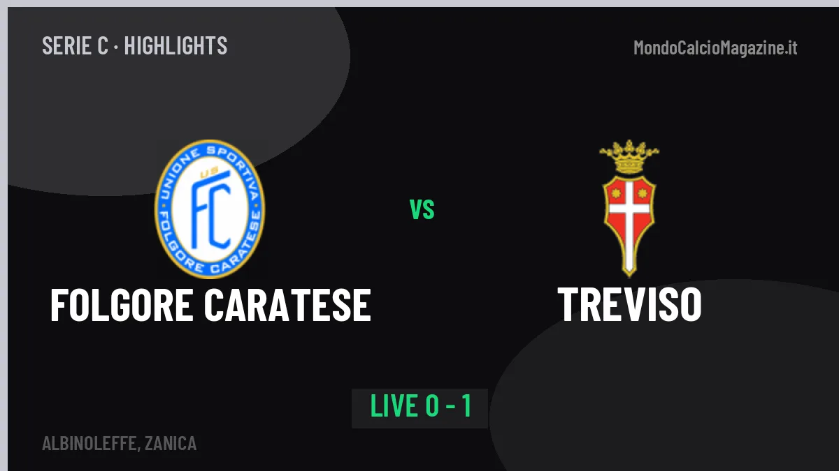 Folgore Caratese-Treviso, gli highlights: tutti i gol in video