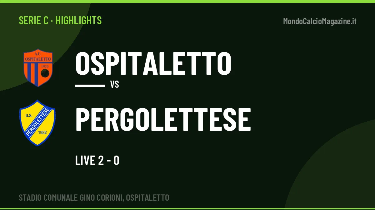 Gol e highlights di Ospitaletto-Pergolettese: guarda la sintesi