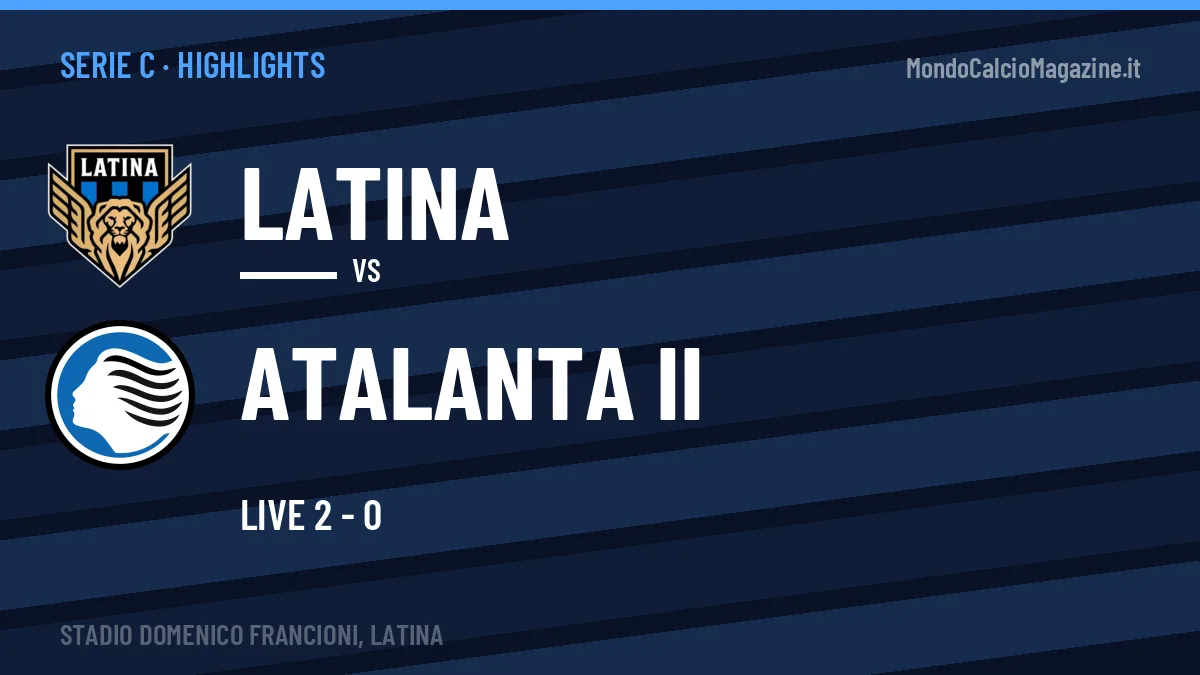 Highlights Serie C: Latina-Atalanta II in video