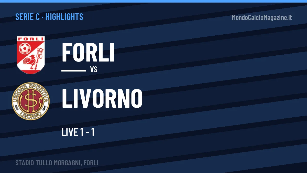 Highlights e gol Forli-Livorno: la sintesi della 9ª giornata