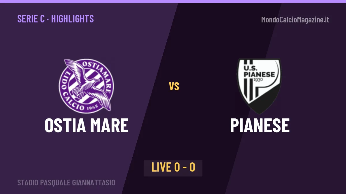 Ostia Mare-Pianese: video gol, azioni salienti e statistiche
