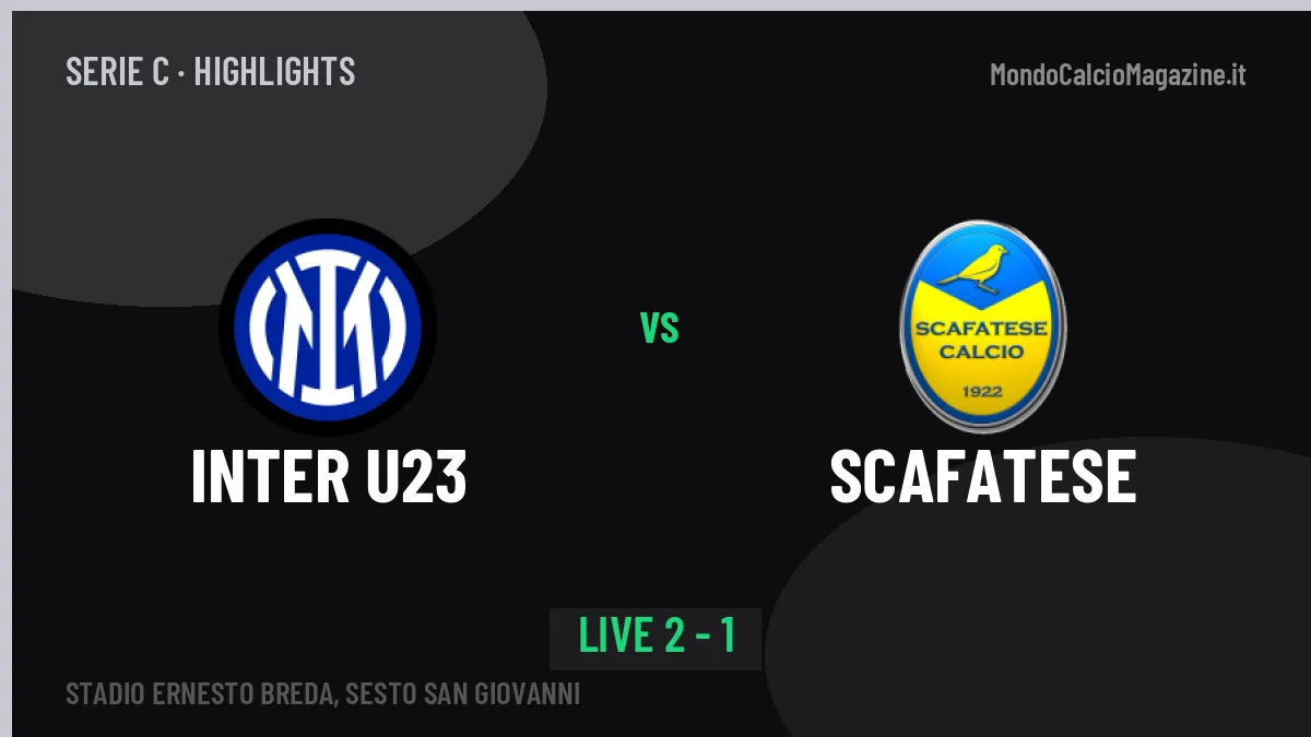 Inter U23-Scafatese, sintesi e gol: gli highlights di Serie C