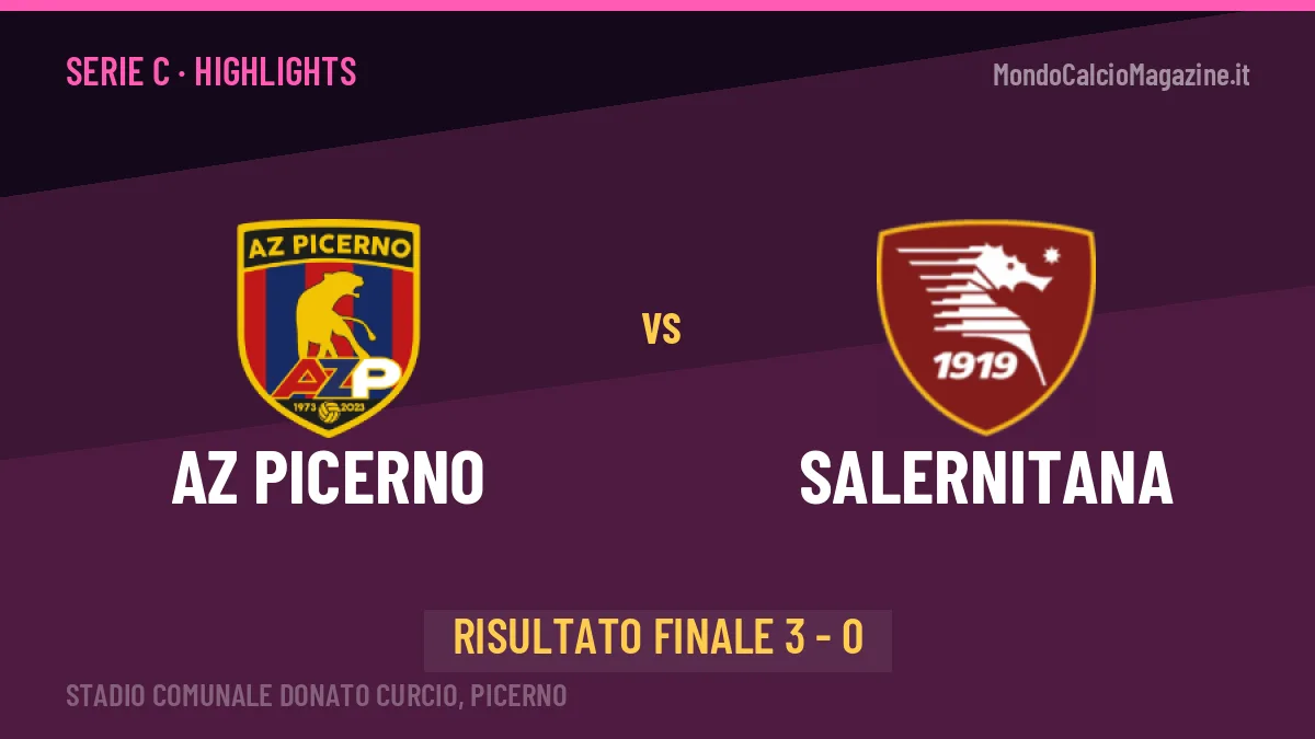 AZ Picerno-Salernitana highlights: video, marcatori e statistiche