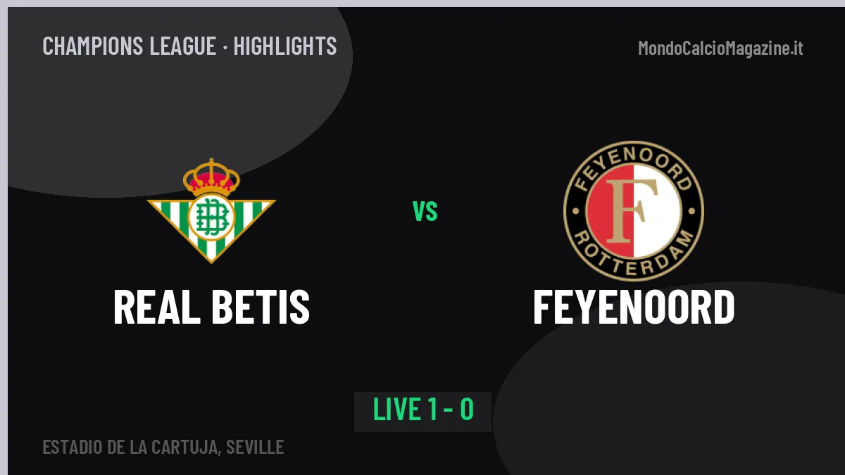 Real Betis-Feyenoord: highlights, video, azioni e gol del match