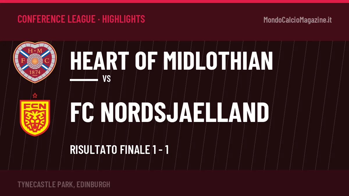 Highlights e gol Heart Of Midlothian-FC Nordsjaelland: la sintesi della 1ª giornata