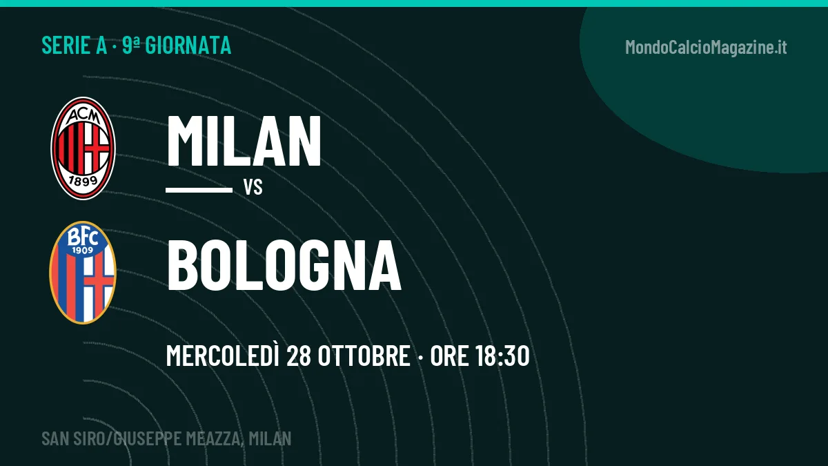 Milan-Bologna, Serie A: probabili formazioni, quote e dove vedere la partita in TV e streaming