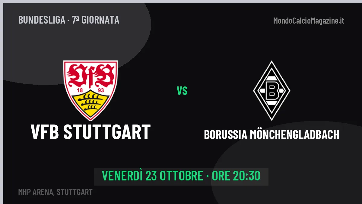 Probabili formazioni VfB Stuttgart Borussia Mönchengladbach: chi gioca, quote e pronostico