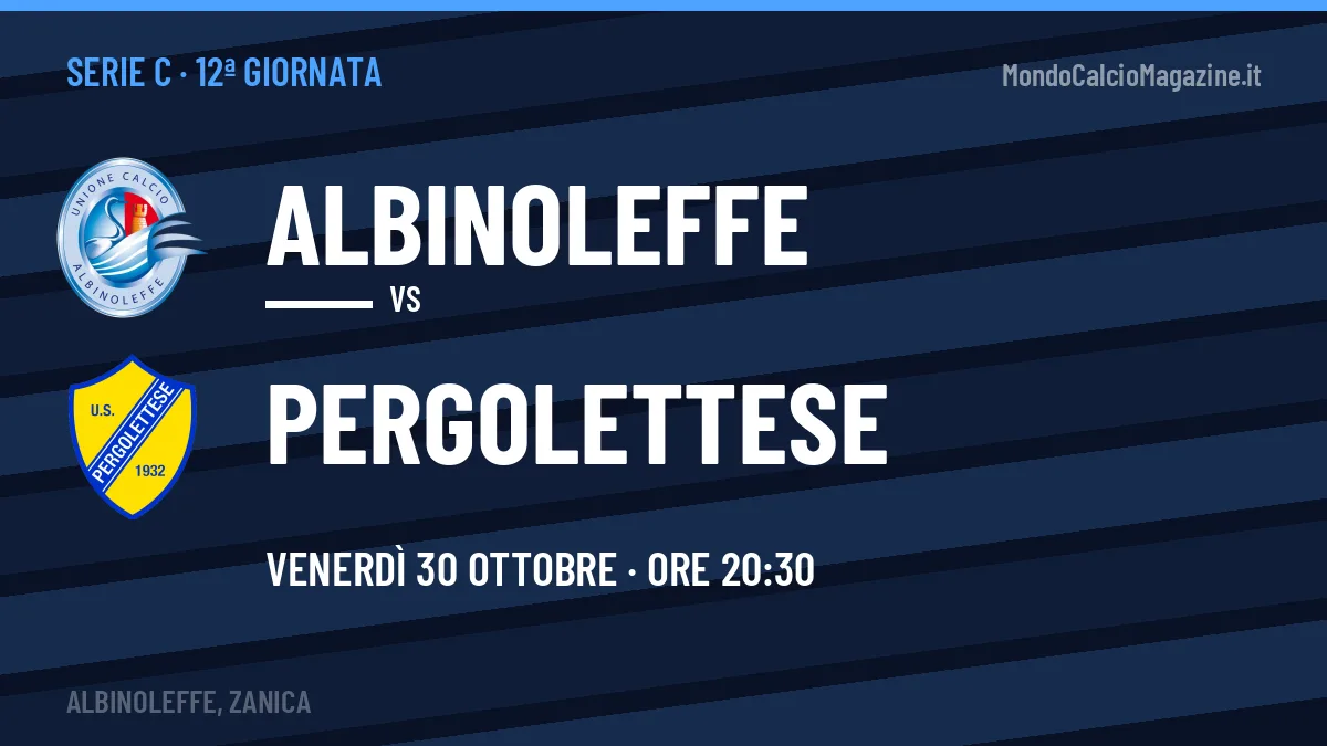 Albinoleffe-Pergolettese in TV: a che ora si gioca, dove vederla e probabili formazioni